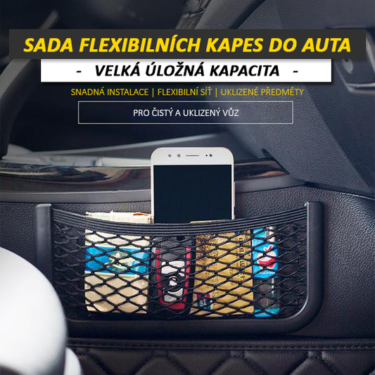 Sada flexibilních kapes do auta | Set 4 kapes